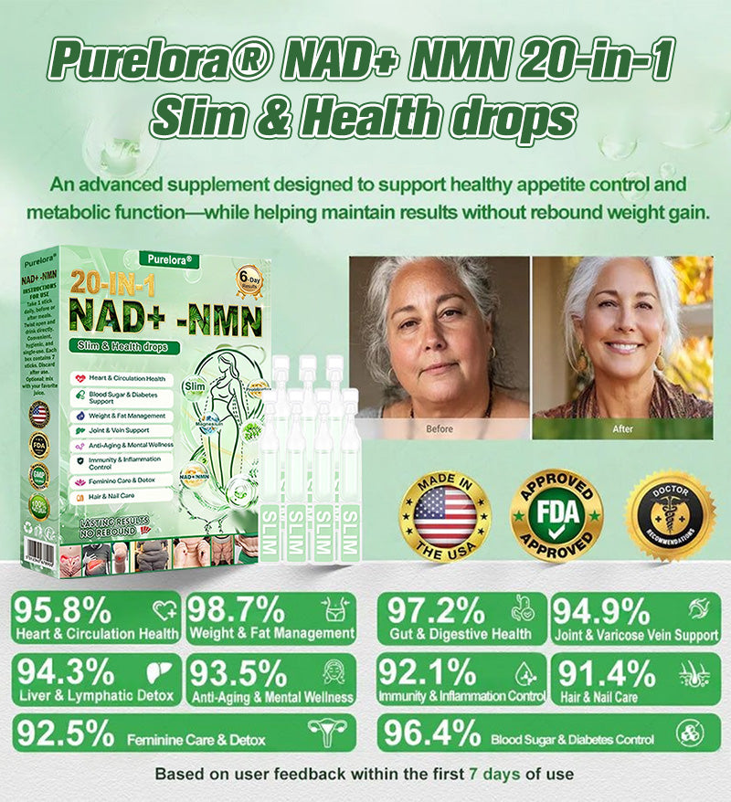 🔥 Nowość ~ Certyfikowany przez FDA 👨‍🔬 Krople 20-w-1 Slim & Healthy 💧 Raz dziennie, widoczne rezultaty w 7 dni  ✅ Wspiera otyłość, zdrowie układu sercowo-naczyniowego, cukrzycę, bezdech senny, zdrowie jelit, problemy ze stawami, a także ujędrnianie skóry