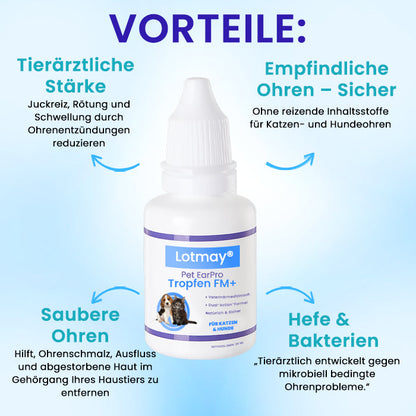 🏷️ EKSKLUZYWNA OFERTA! 50% RABATU | Lotmay® Pet EarPro Krople FM+